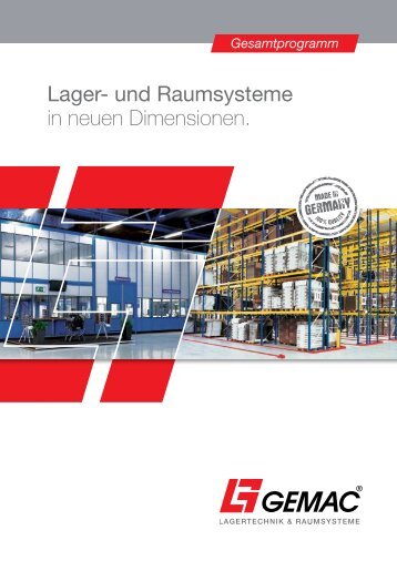 GEMAC Lager- und Raumsysteme. Gesamtkatalog