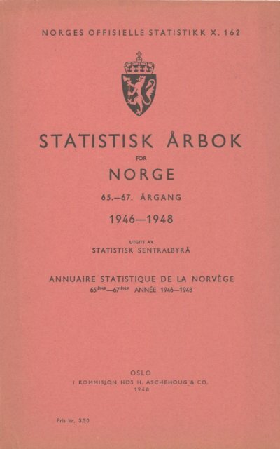 Norway Yearbook - 1946-1948