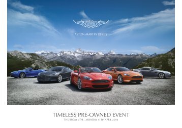Aston Martin Derby Timeless Event