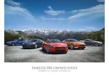 Aston Martin Hagley Timeless Event