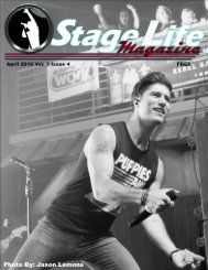 Stage Life Magazine April 2016