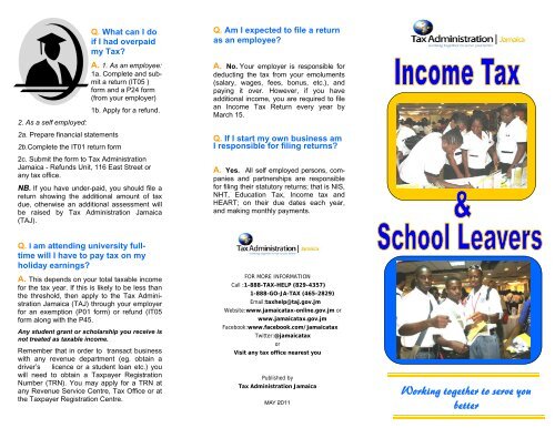 income-tax-school-leavers-tax-administration-jamaica-taj