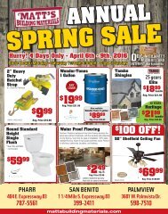 2016 - Annual Spring Sale