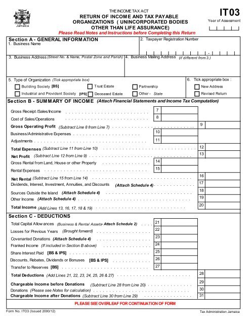 IT03 - Tax Administration Jamaica (TAJ)