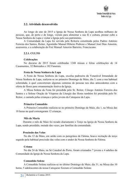 Relatório e Contas 2015 29-3-2016