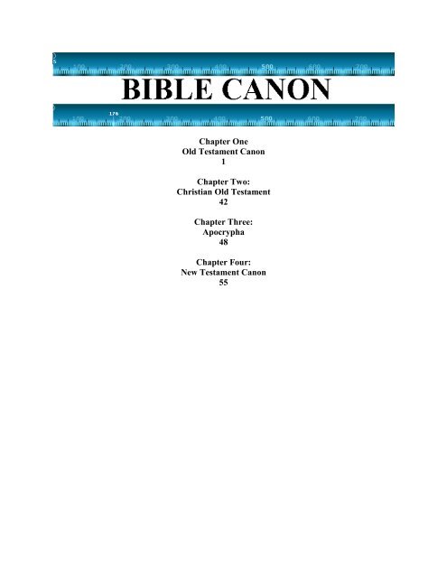 Bible Canon