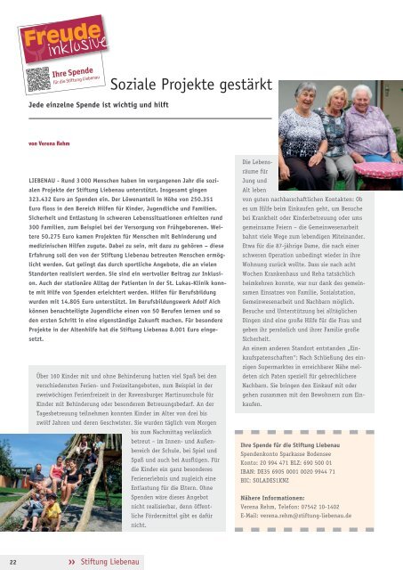 Anstifter 3, 2015 der Stiftung Liebenau