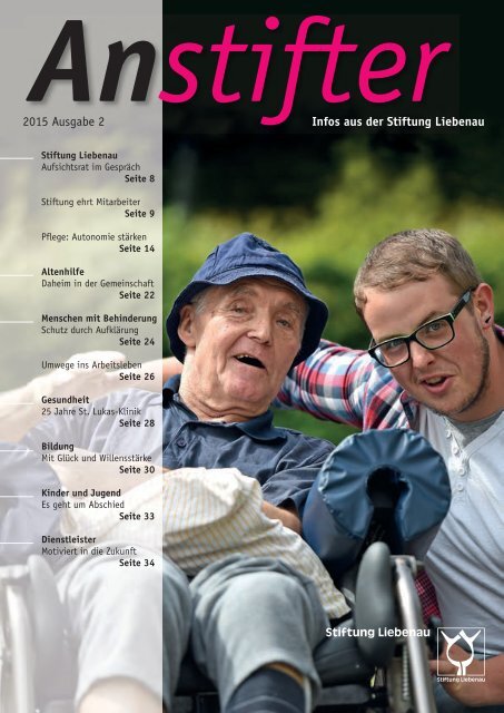 Anstifter 2, 2015 der Stiftung Liebenau