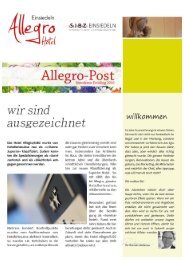 Allegro Post, Frühling 2016