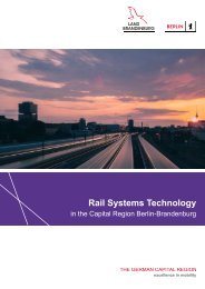 Rail Systems Technology in the Capital Region Berlin-Brandenburg
