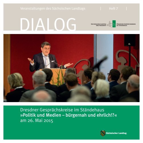 Dialog Heft 7 - Politik und Medien 2015
