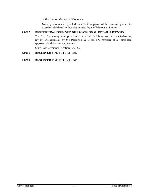 chapter 9 licenses and regulation elec.