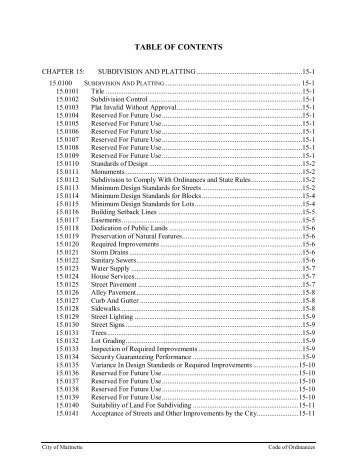 Chapter 15 Subdivision and Platting Website ready