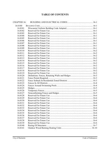 Chapter 16 Building and Electrical Codes