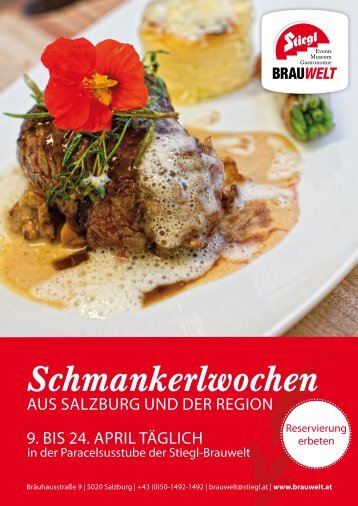 Schmankerlwochen von 9. bis 24. April