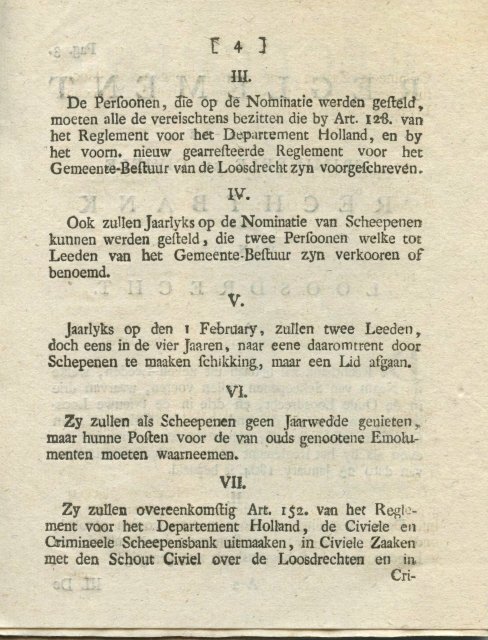 Dubbel reglement Loosdrecht 1804