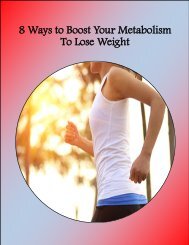 8 Ways to Boost Your Metabolism To Lose Weight