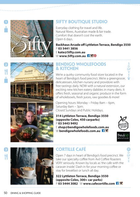 Bendigo Dining & Shopping Guide 2016