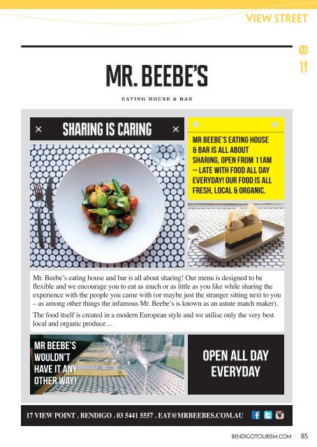 Bendigo Dining & Shopping Guide 2016