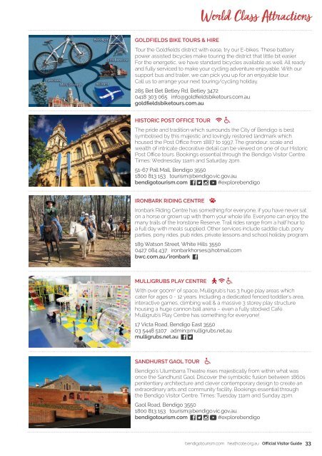 Bendigo & Heathcote Official Visitor Guide 2016