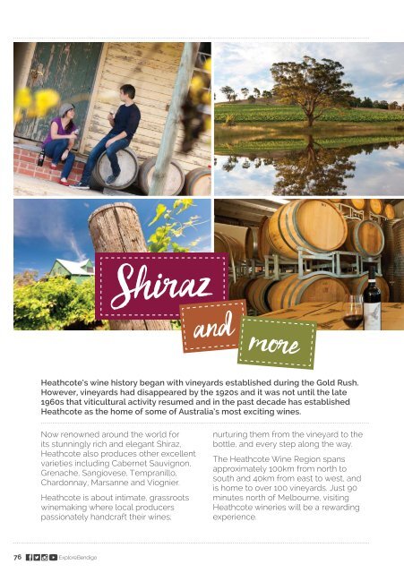 Bendigo & Heathcote Official Visitor Guide 2016