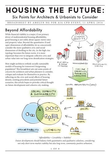 Housing the Future: Six Points