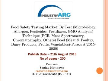 Food safety Testing Market