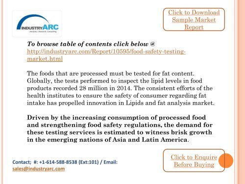 Food safety Testing Market