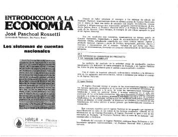 José Paschoal Rossetti - Introducción a la Economía - Sistema de cuentas nacionales