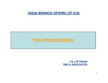 TDS PROCEDURES - vasai-icai.org