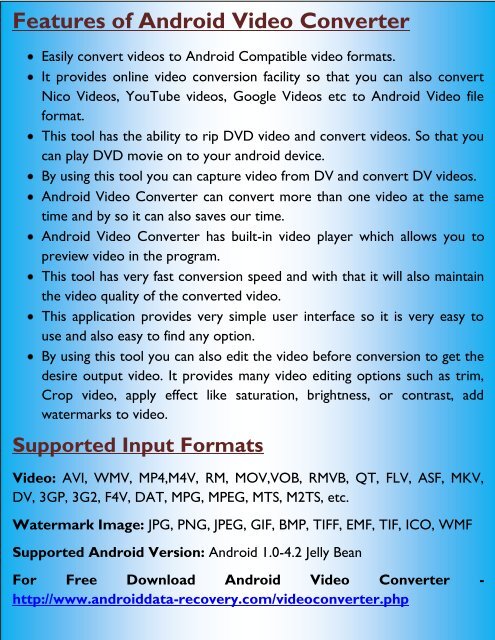 Android Video Converter