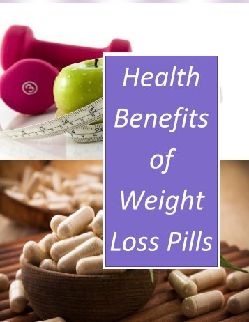 Health Benefits of Weight Loss Pills