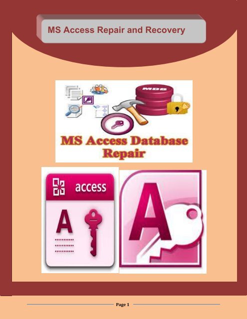 MS Access Repair and Recovery