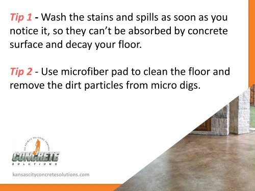 Tips to Clean and Maintain Polished Concrete Floors