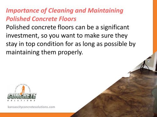 Tips to Clean and Maintain Polished Concrete Floors