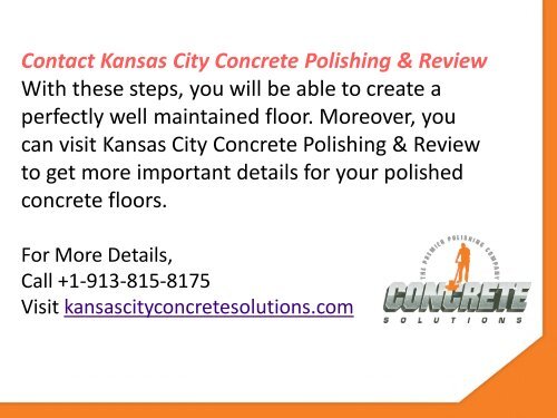 Tips to Clean and Maintain Polished Concrete Floors