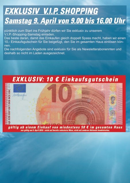 Exclusiv VIP-Shopping
