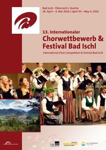 Bad Ischl 2016 - Program Book