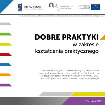 Dobre praktyki w zakresie ksztalcenia praktycznego