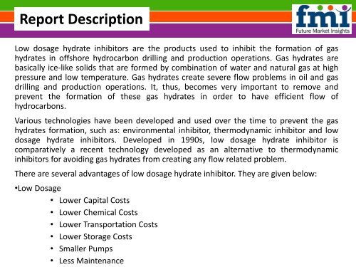 Low Dosage Hydrate Inhibitors Market