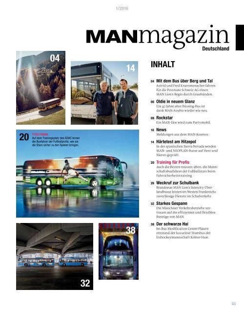 MANmagazin Bus Ausgabe 1/2016