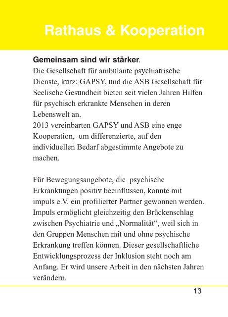 ASB-Gesellschaft für Seelische Gesundheit mbH - Broschüre 2016 