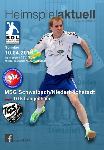 Heimspiel aktuell 12-MSG 2016