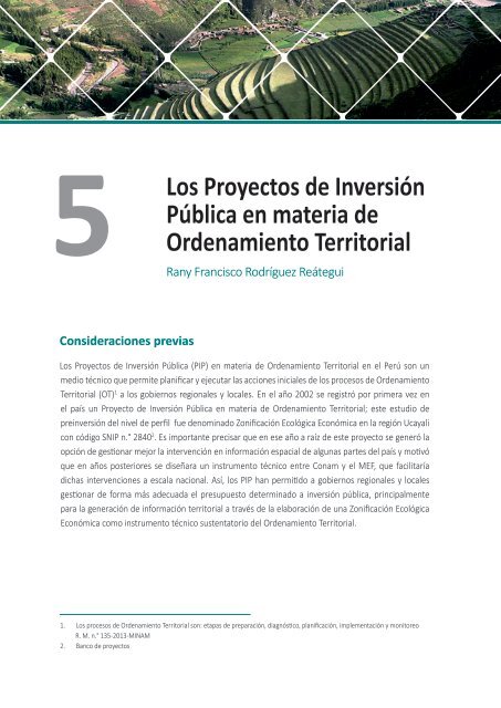 Orientaciones básicas sobre el Ordenamiento Territorial en el Perú