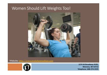 Women Should Lift Weights Too!