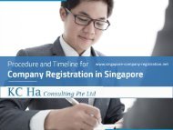 Singapore Company Registration - KC Ha Consulting Pte Ltd