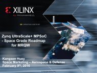 Zynq UltraScale+ MPSoC - Space Grade Roadmap for MRQW