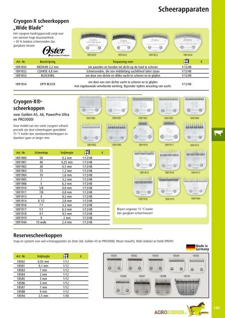 Agrodieren.be landbouwbenodigdheden catalogus 2016