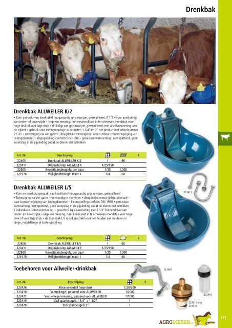 Agrodieren.be landbouwbenodigdheden catalogus 2016