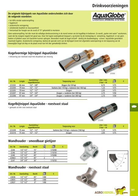 Agrodieren.be landbouwbenodigdheden catalogus 2016